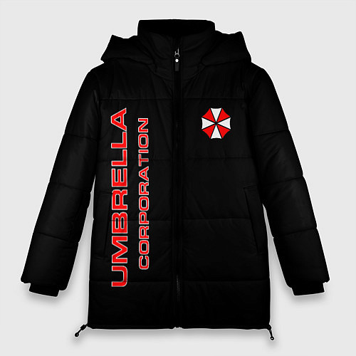 Женская зимняя куртка Umbrella Corporation / 3D-Черный – фото 1