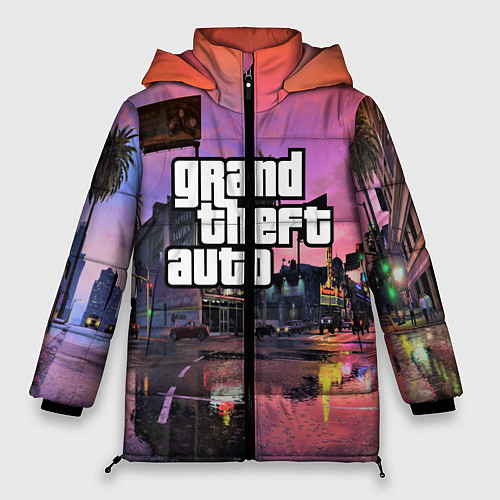 Женская зимняя куртка GTA VI / 3D-Черный – фото 1