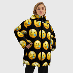 Куртка зимняя женская New Emoji, цвет: 3D-красный — фото 2
