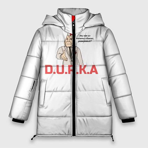 Женская зимняя куртка Дурка / 3D-Черный – фото 1