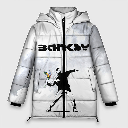 Женская зимняя куртка Banksy / 3D-Черный – фото 1