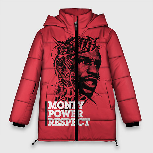 Женская зимняя куртка Floyd Mayweather / 3D-Черный – фото 1