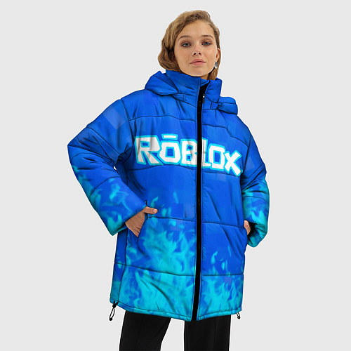 Женская зимняя куртка Roblox / 3D-Светло-серый – фото 3