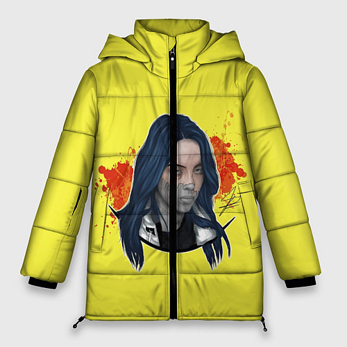 Женская зимняя куртка Billie Yellow and Red / 3D-Черный – фото 1