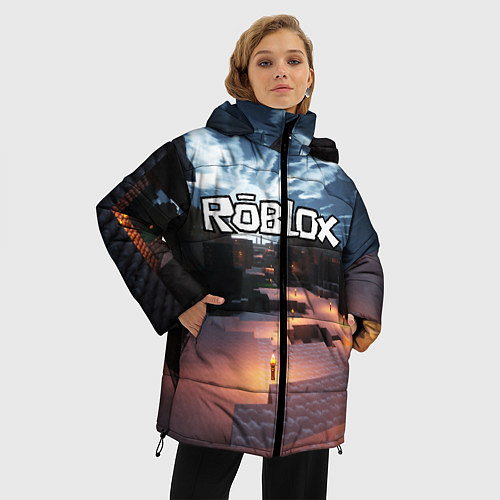 Женская зимняя куртка ROBLOX / 3D-Светло-серый – фото 3