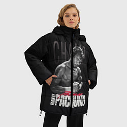 Куртка зимняя женская Manny Pacquiao, цвет: 3D-черный — фото 2