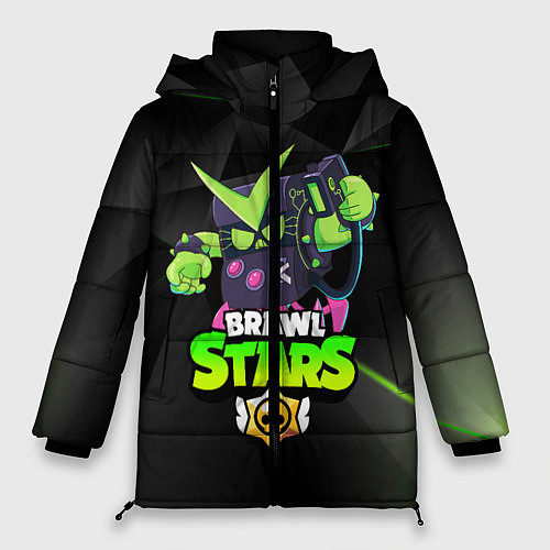 Женская зимняя куртка BRAWL STARS VIRUS 8-BIT / 3D-Черный – фото 1