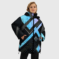 Куртка зимняя женская Modern Geometry, цвет: 3D-черный — фото 2
