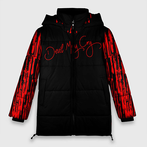 Женская зимняя куртка DEVIL MAY CRY / 3D-Черный – фото 1