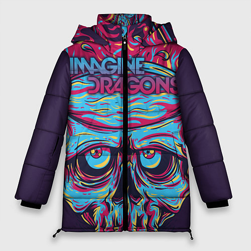 Женская зимняя куртка Imagine Dragons / 3D-Черный – фото 1