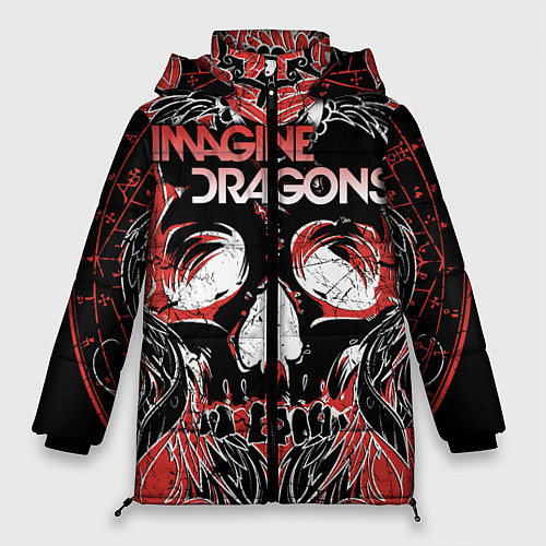 Женская зимняя куртка Imagine Dragons / 3D-Черный – фото 1