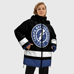 Куртка зимняя женская Тампа-Бэй Лайтнинг, цвет: 3D-черный — фото 2