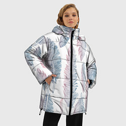 Куртка зимняя женская Перья градиента, цвет: 3D-черный — фото 2
