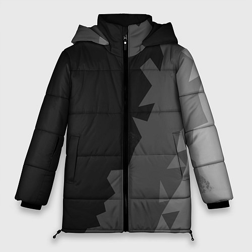 Женская зимняя куртка Dark abstraction / 3D-Черный – фото 1