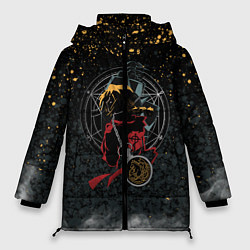 Куртка зимняя женская Стальной алхимик, цвет: 3D-красный