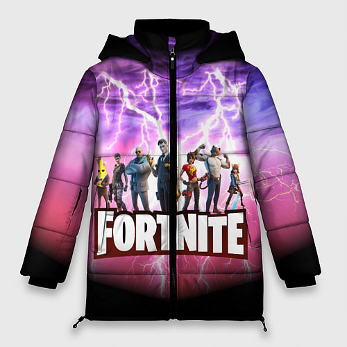 Женская зимняя куртка Fortnite / 3D-Черный – фото 1