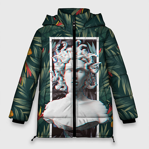 Женская зимняя куртка Медуза Горгона / 3D-Черный – фото 1