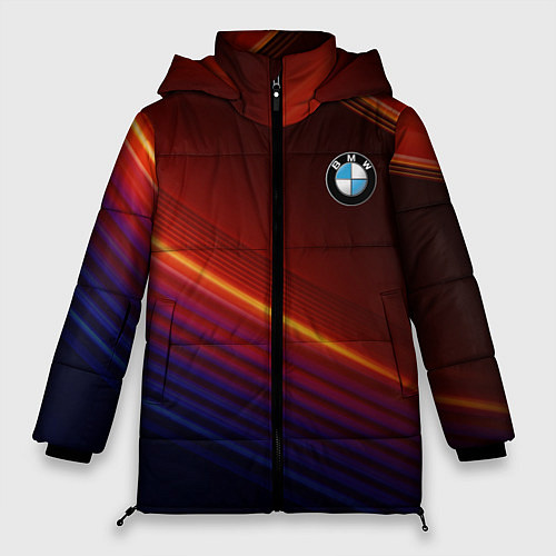 Женская зимняя куртка BMW / 3D-Светло-серый – фото 1