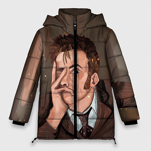 Женская зимняя куртка 10TH DOCTOR WHO / 3D-Черный – фото 1