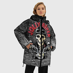 Куртка зимняя женская Веселый байкер, цвет: 3D-черный — фото 2