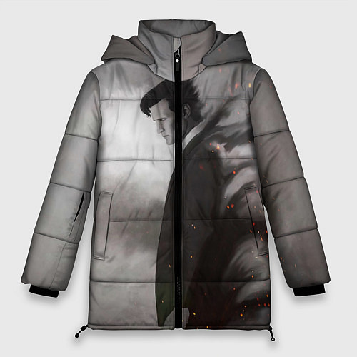 Женская зимняя куртка DOCTOR WHO / 3D-Черный – фото 1