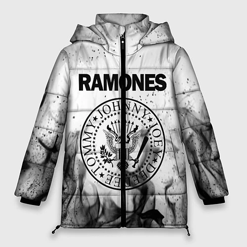 Женская зимняя куртка RAMONES / 3D-Черный – фото 1
