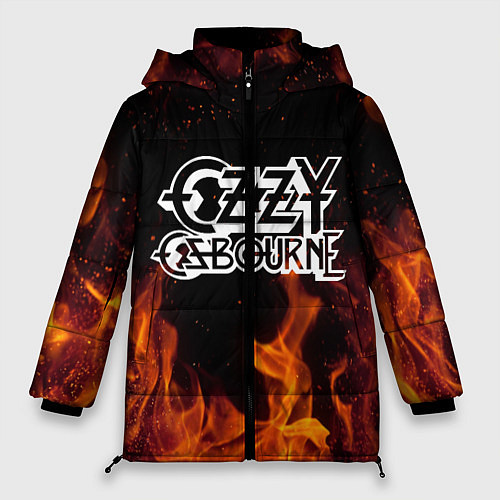 Женская зимняя куртка Ozzy Osbourne / 3D-Черный – фото 1