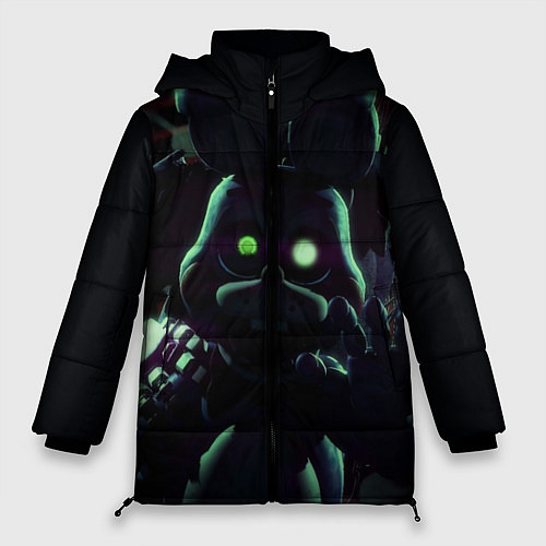 Женская зимняя куртка Five Nights At Freddy's / 3D-Черный – фото 1