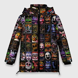 Куртка зимняя женская Five Nights At Freddy's, цвет: 3D-черный