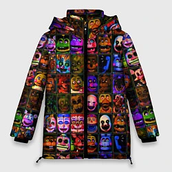 Куртка зимняя женская Five Nights At Freddy's, цвет: 3D-красный