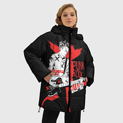 Куртка зимняя женская Punk-rock, цвет: 3D-красный — фото 2