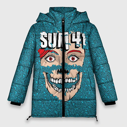 Женская зимняя куртка Sum41 poster / 3D-Черный – фото 1