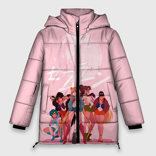 Женская зимняя куртка PINK SAILOR MOON / 3D-Черный – фото 1