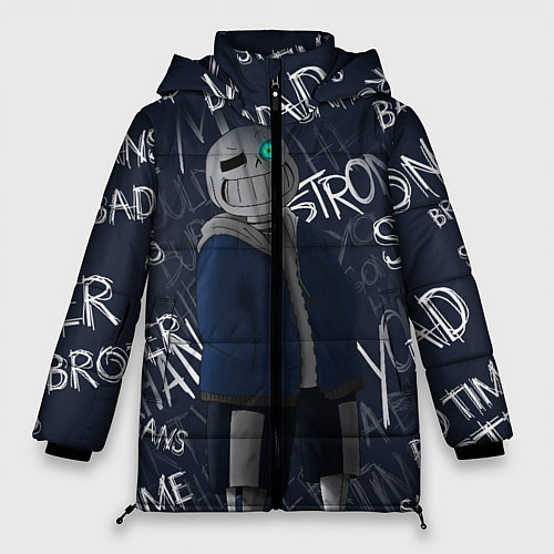 Женская зимняя куртка UNDERTALE / 3D-Черный – фото 1
