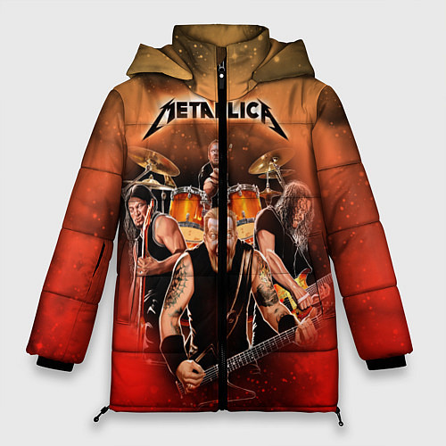Женская зимняя куртка Metallica / 3D-Черный – фото 1