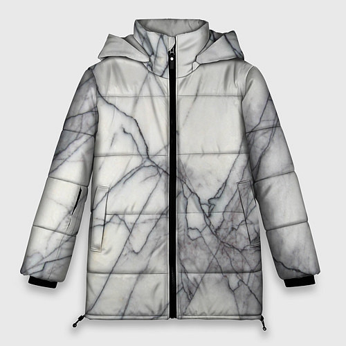 Женская зимняя куртка Мрамор / 3D-Черный – фото 1