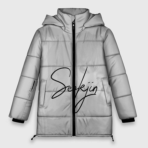 Женская зимняя куртка BTS Kim SeokJin / 3D-Черный – фото 1