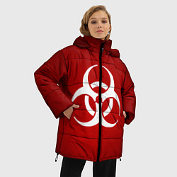 Куртка зимняя женская Plague Inc, цвет: 3D-светло-серый — фото 2