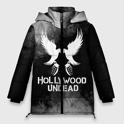 Женская зимняя куртка Hollywood Undead / 3D-Черный – фото 1