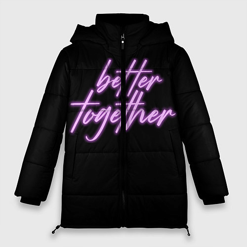 Женская зимняя куртка Вместе лучше / 3D-Черный – фото 1
