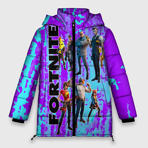 Женская зимняя куртка Fortnite / 3D-Черный – фото 1