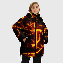 Куртка зимняя женская DOOM ETERNAL, цвет: 3D-черный — фото 2
