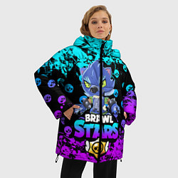 Куртка зимняя женская Brawl stars 8-BIT, цвет: 3D-черный — фото 2
