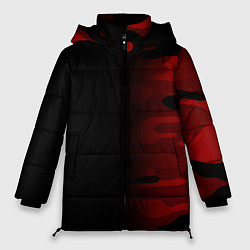 Куртка зимняя женская RED BLACK MILITARY CAMO, цвет: 3D-черный