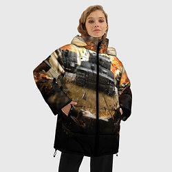 Куртка зимняя женская ТАНКИ, цвет: 3D-светло-серый — фото 2