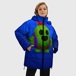 Куртка зимняя женская BRAWL STARS, цвет: 3D-красный — фото 2
