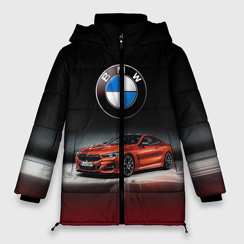 Женская зимняя куртка BMW / 3D-Черный – фото 1