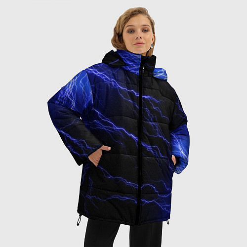 Женская зимняя куртка МОЛНИИ / 3D-Светло-серый – фото 3