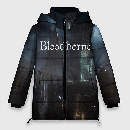 Женская зимняя куртка Bloodborne / 3D-Красный – фото 1