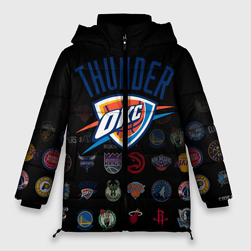 Женская зимняя куртка Oklahoma City Thunder 2 / 3D-Красный – фото 1